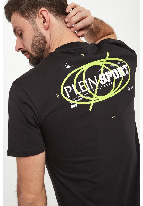 Plein Sport - T-shirt męski PLEIN SPORT. Styl: sportowy