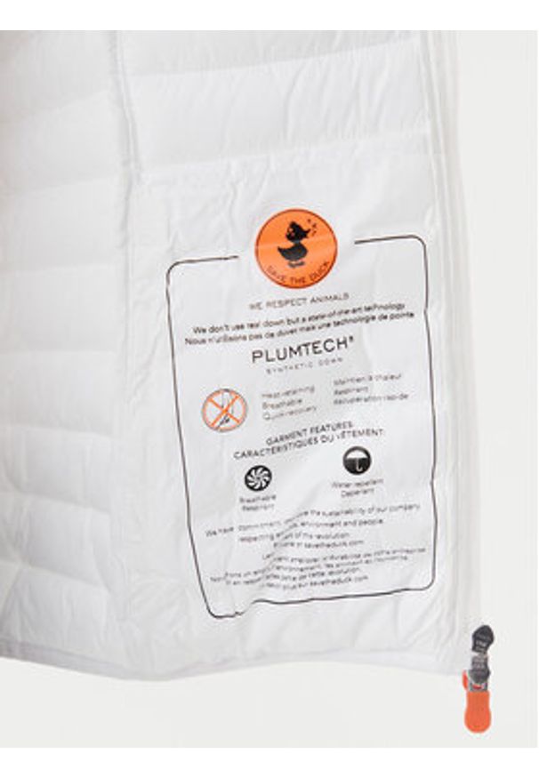 Save The Duck Kurtka przejściowa D33620W GIGA20 Biały Regular Fit. Kolor: biały. Materiał: syntetyk