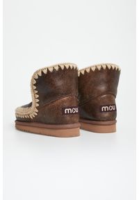 Mou - Śniegowce damskie skórzane MOU. Materiał: skóra #4