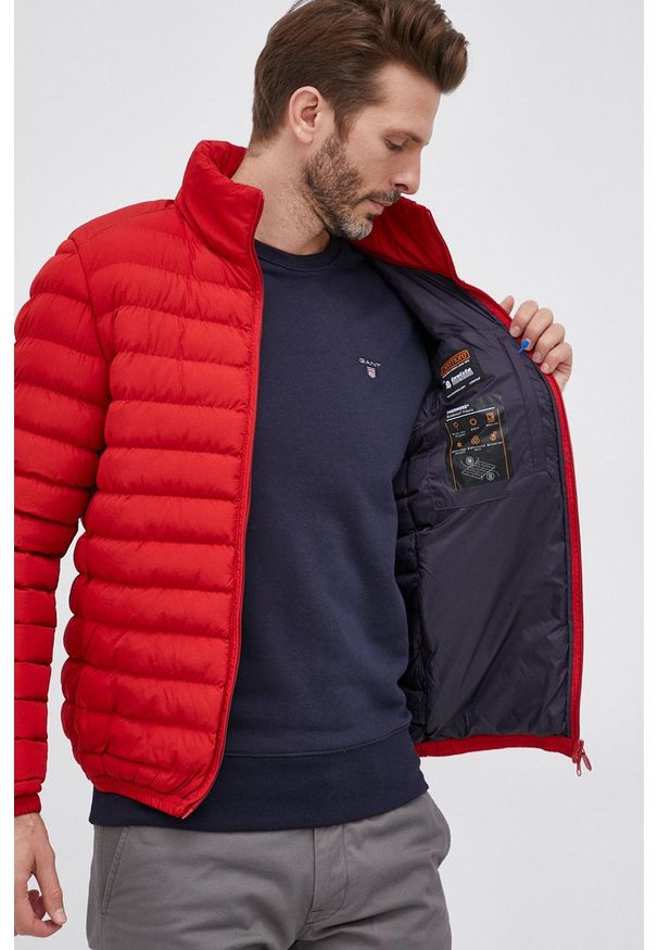 Invicta - Kurtka. Okazja: na co dzień. Kolor: czerwony. Materiał: puch. Styl: casual