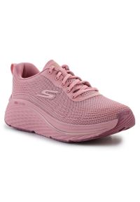 skechers - Buty Skechers Max Cushioning Elite W 129600-ROS różowe. Okazja: na spacer, na co dzień. Kolor: różowy. Materiał: tkanina. Sport: bieganie, turystyka piesza