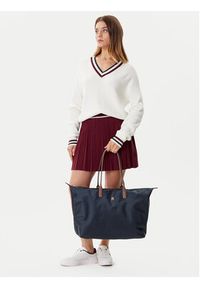 TOMMY HILFIGER - Tommy Hilfiger Torebka Popette Maxi Tote AW0AW17996 Granatowy. Kolor: niebieski. Materiał: skórzane #3