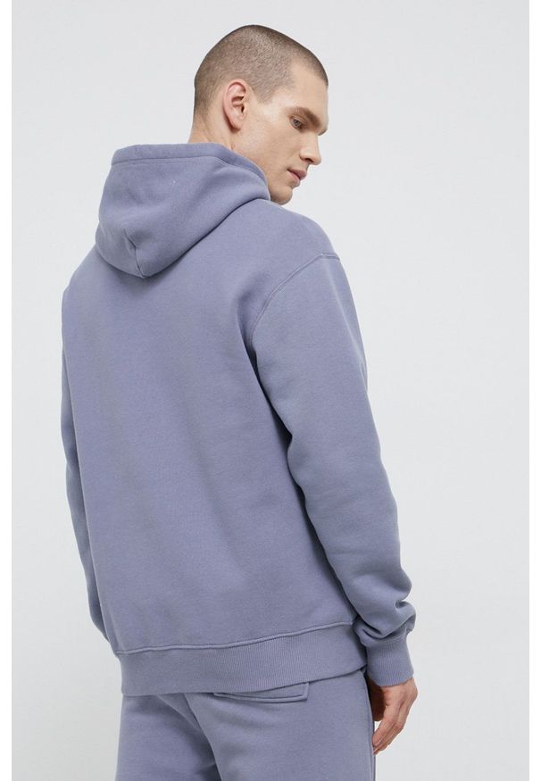 Tommy Jeans Bluza męska kolor fioletowy z kapturem z aplikacją. Typ kołnierza: kaptur. Kolor: fioletowy. Materiał: dzianina, bawełna. Wzór: aplikacja
