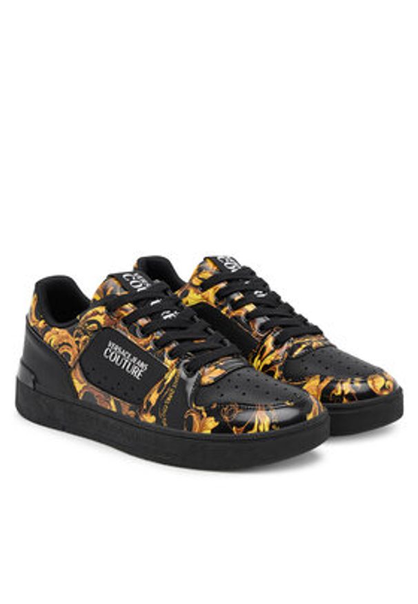 Versace Jeans Couture Sneakersy 79YA3SJ4 ZPB41 G89 Czarny. Kolor: czarny. Materiał: skóra