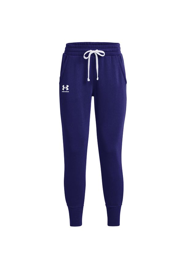 Spodnie fitness damskie Under Armour Rival Fleece Joggers. Kolor: niebieski. Sport: fitness