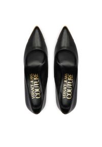Versace Jeans Couture Szpilki 80VA3S50 ZPS62 899 Czarny. Kolor: czarny. Materiał: skóra. Obcas: na szpilce #2