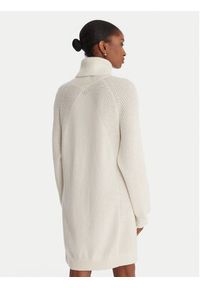Liu Jo Sukienka dzianinowa MF5063 MS009 Écru Regular Fit. Materiał: wełna #3