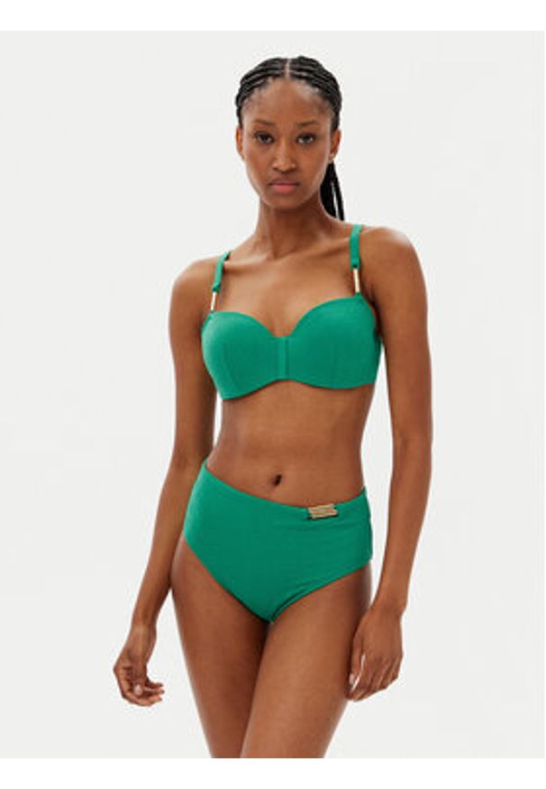 Chantelle Góra od bikini Hera C16WN5 Zielony. Kolor: zielony. Materiał: syntetyk