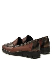 Rieker Mokasyny 53785-25 Brązowy. Kolor: brązowy. Materiał: skóra #5