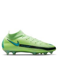 Buty piłkarskie Nike Phantom Gt Elite Dynamic Fit Fg M CW6589 303 wielokolorowe zielone. Nosek buta: otwarty. Zapięcie: sznurówki. Kolor: wielokolorowy. Materiał: skóra. Szerokość cholewki: normalna. Sport: piłka nożna