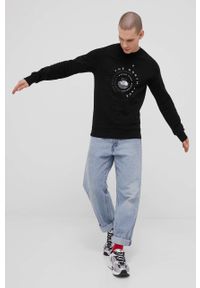 The North Face bluza bawełniana męska kolor czarny z nadrukiem. Okazja: na co dzień. Kolor: czarny. Materiał: bawełna. Wzór: nadruk. Styl: casual