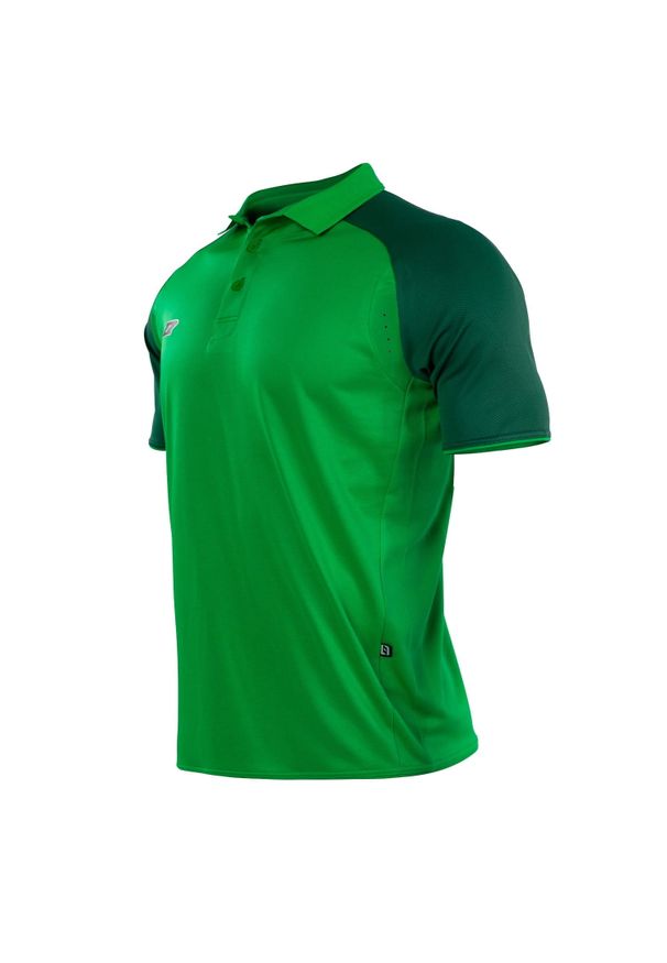ZINA - Koszulka piłkarska polo dla dzieci Zina Vasco 2.0 Junior. Typ kołnierza: polo. Kolor: zielony. Sport: piłka nożna