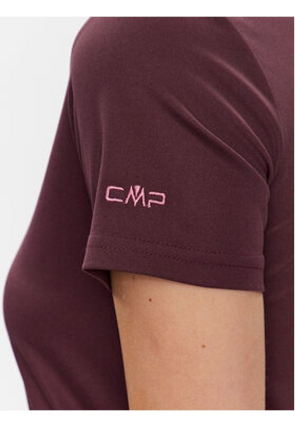 CMP Koszulka techniczna 38T6656 Bordowy Regular Fit. Kolor: czerwony. Materiał: syntetyk