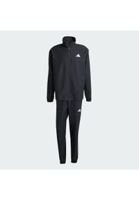 Adidas - Dres Sportswear Basic 3-Stripes Woven. Kolor: biały, wielokolorowy, czarny. Materiał: dresówka. Sport: fitness #2