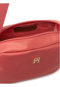 TOMMY HILFIGER - Tommy Hilfiger Torebka Popette Camera Bag AW0AW17704 Koralowy. Kolor: pomarańczowy. Materiał: skórzane #6