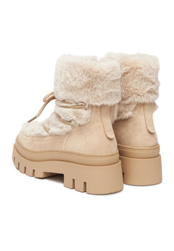 DeeZee Śniegowce HX21069-13 Beżowy. Kolor: beżowy. Materiał: materiał