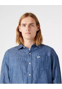 Wrangler - WRANGLER LS 1 PKT SHIRT MĘSKA KOSZULA JEANSOWA JEANS LIGHT INDIGO W5D6BNX4E. Materiał: jeans #3