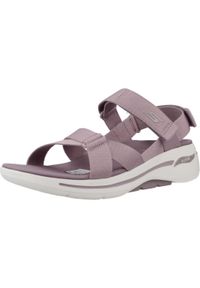 skechers - Sandały Skechers Model Go Walk Arch Fit Sandal Kolor Fioletowy. Kolor: fioletowy. Materiał: tkanina. Sezon: lato