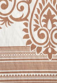 Born2be - Beżowa Wiskozowa Bluzka z Etnicznym Wzorem Melloshell. Okazja: na co dzień. Kolor: beżowy. Materiał: wiskoza. Styl: casual, elegancki #3