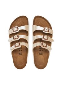 Birkenstock Klapki Florida 1029818 Écru. Materiał: skóra #4