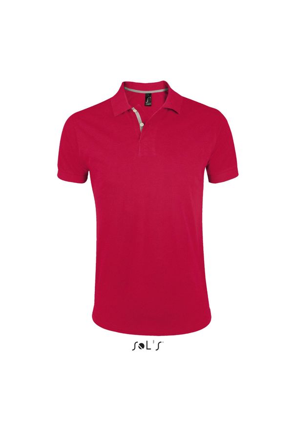 SOL'S - Polo Sol's Portland. Typ kołnierza: polo. Kolor: czerwony. Styl: młodzieżowy