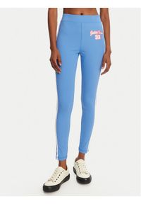 Juicy Couture Legginsy JCSML125405 Niebieski Slim Fit. Kolor: niebieski. Materiał: syntetyk