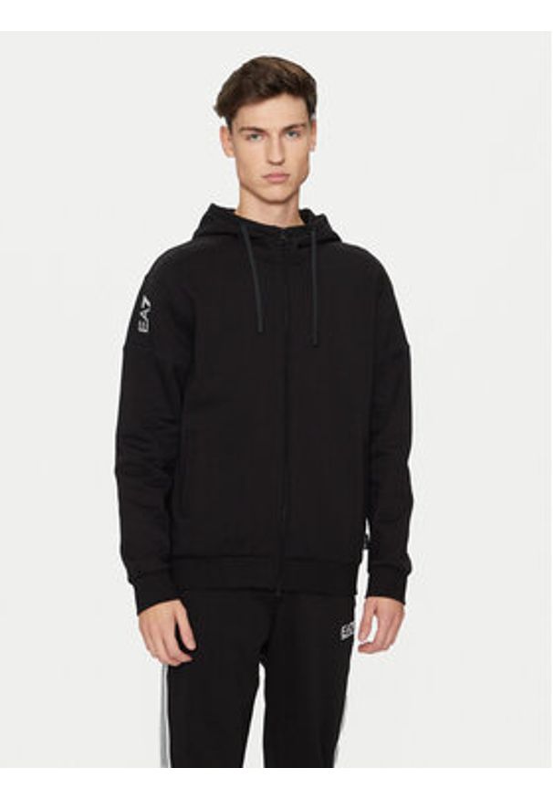 EA7 Emporio Armani Bluza 6DPM14 PJVTZ 1200 Czarny Regular Fit. Kolor: czarny. Materiał: bawełna