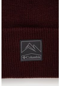 columbia - Columbia czapka kolor bordowy. Kolor: czerwony. Materiał: prążkowany #3