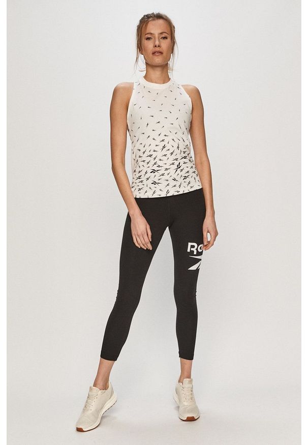 Reebok - Legginsy. Stan: podwyższony. Kolor: czarny