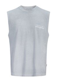 Jack & Jones Tank top Cassis 12295076 Niebieski jasny Regular Fit. Kolor: niebieski. Materiał: bawełna #1
