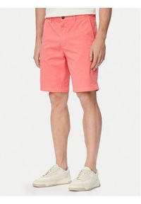 BOSS Szorty materiałowe 50536723 Czerwony jasny Slim Fit. Kolor: czerwony. Materiał: bawełna #1