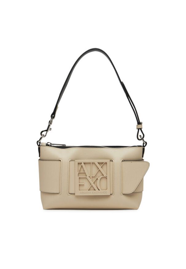Armani Exchange Torebka 942907 0A874 U1092 Beżowy. Kolor: beżowy. Materiał: skórzane
