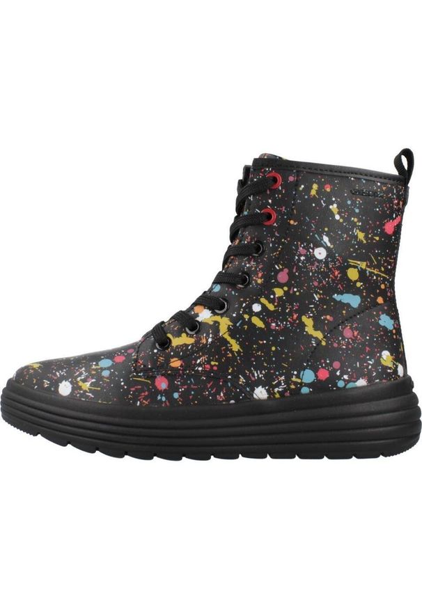 Geox - Buty GEOX J PHAOLAE GIRL Czarny. Kolor: czarny. Materiał: syntetyk, tkanina. Styl: sportowy. Sport: turystyka piesza