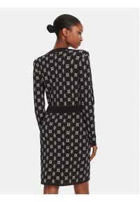 Gaudi Sukienka dzianinowa 521FD13005 Czarny Regular Fit. Kolor: czarny. Materiał: syntetyk #4