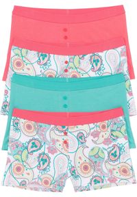 bonprix - Bokserki damskie (4 pary). Kolor: biały #1