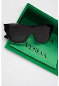 Bottega Veneta okulary przeciwsłoneczne damskie kolor czarny. Kolor: czarny #2