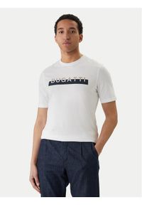Bugatti T-Shirt 8350-75043C Biały Regular Fit. Kolor: biały. Materiał: bawełna #1