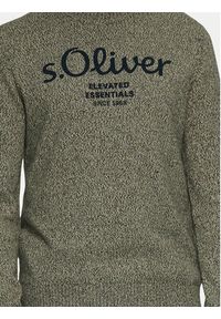 s.Oliver Sweter 2152697 Zielony Regular Fit. Kolor: zielony. Materiał: bawełna #4
