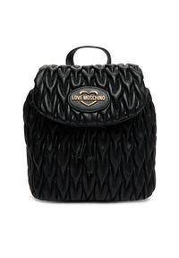 Love Moschino - LOVE MOSCHINO Plecak JC4015PP1NLH0000 Czarny. Kolor: czarny. Materiał: skóra