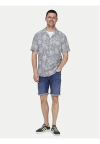 Only & Sons Szorty jeansowe Ply 22028773 Niebieski Slim Fit. Kolor: niebieski. Materiał: bawełna #3