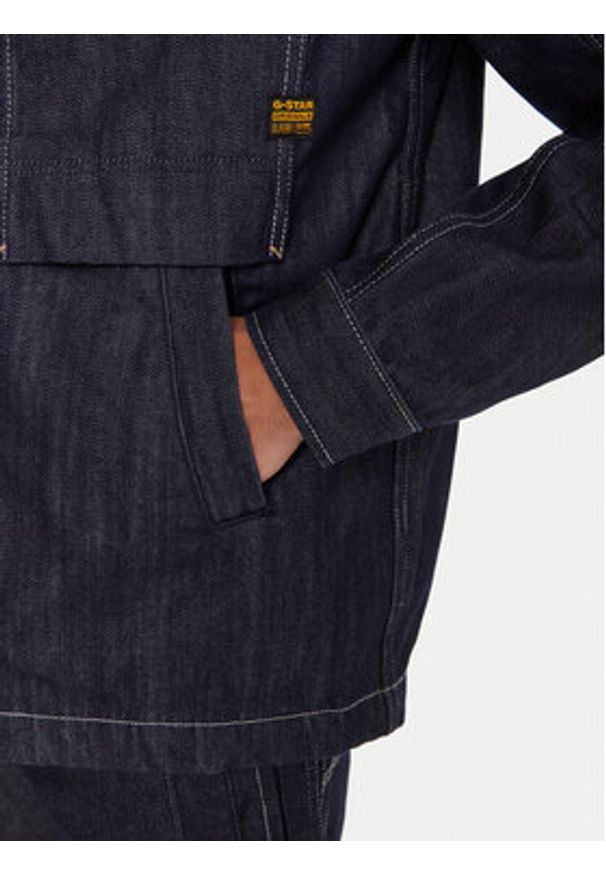 G-Star RAW - G-Star Raw Koszula jeansowa Mosa D26462-D577 Granatowy Relaxed Fit. Kolor: niebieski. Materiał: bawełna