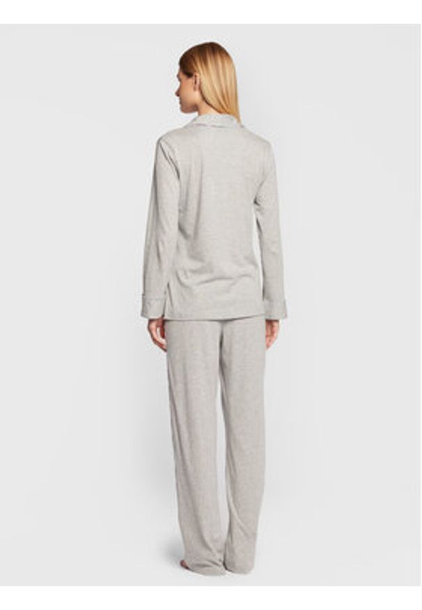 Lauren Ralph Lauren Piżama ILN92196 Szary Regular Fit. Kolor: szary. Materiał: bawełna