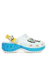 Crocs Klapki Smurfs Platform Clog 210822 Kolorowy. Wzór: kolorowy. Obcas: na platformie