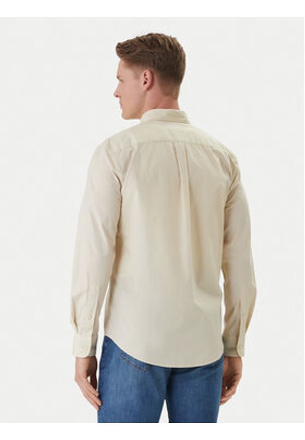 TOMMY HILFIGER - Tommy Hilfiger Koszula Flex MW0MW37550 Écru Regular Fit. Kolor: kremowy. Materiał: bawełna