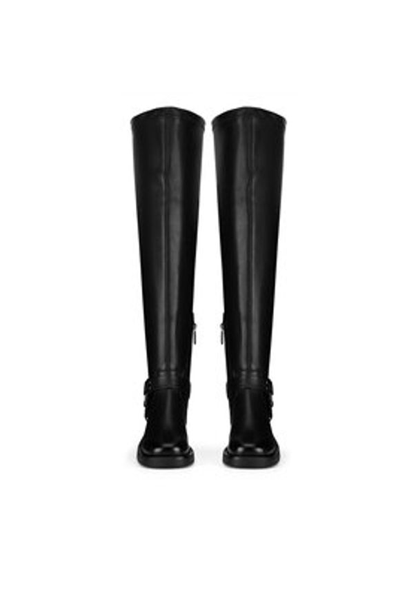 Nine West Kozaki HY96158-15 Czarny. Kolor: czarny. Materiał: materiał, syntetyk
