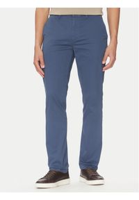TOMMY HILFIGER - Tommy Hilfiger Chinosy Denton MW0MW37873 Niebieski Slim Fit. Kolor: niebieski. Materiał: bawełna
