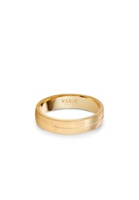 W.KRUK - Obrączka ślubna złota FORTUNATA męska. Materiał: złote. Kolor: złoty. Wzór: gładki