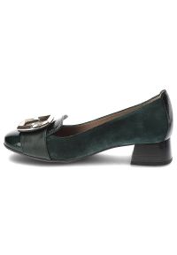 Zielone Czółenka Hispanitas Damskie Eleganckie Obuwie. Zapięcie: klamry. Kolor: zielony. Materiał: zamsz. Styl: elegancki #3