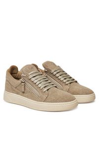 Giuseppe Zanotti - GIUSEPPE ZANOTTI Sneakersy RM50002/001 Beżowy. Kolor: beżowy. Materiał: materiał