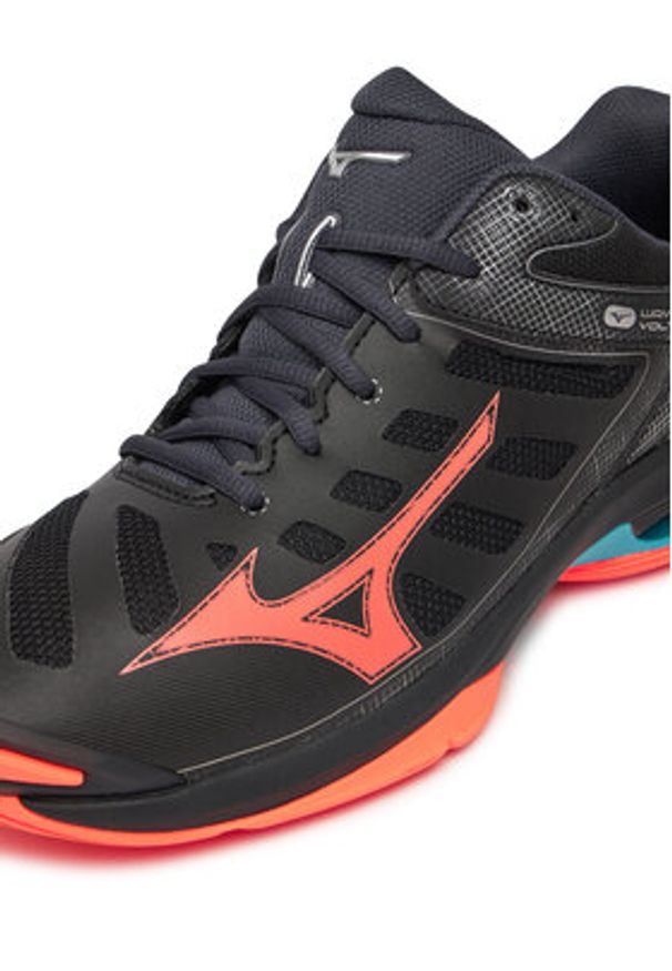Mizuno Buty halowe Wave Voltage 2 V1GA2460 Czarny. Kolor: czarny. Materiał: materiał. Model: Mizuno Wave